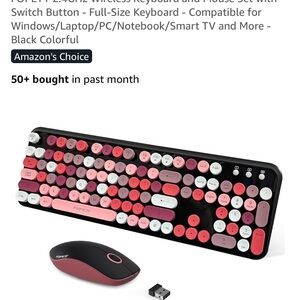 Colorful Round Keycap Keyboard